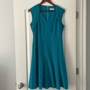 Teal Calvin Klein Dress